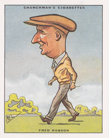 Fred Robson Golf Churchman Prominent Golfers Cigarette Card