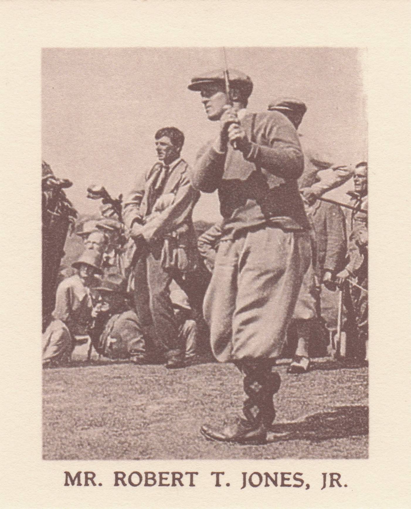 Robert T Jones Jr Golf Rare Globe Insurance Photo Trade Card