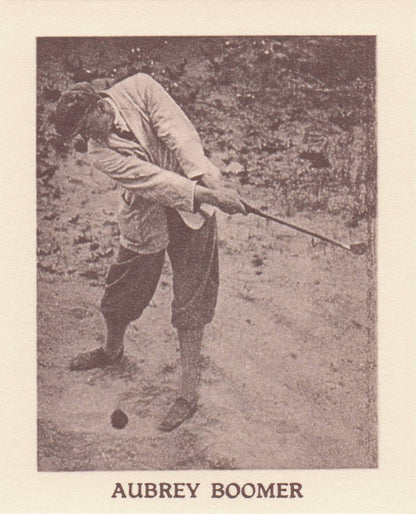 Aubrey Broomer Golf Rare Globe Insurance Photo Trade Card