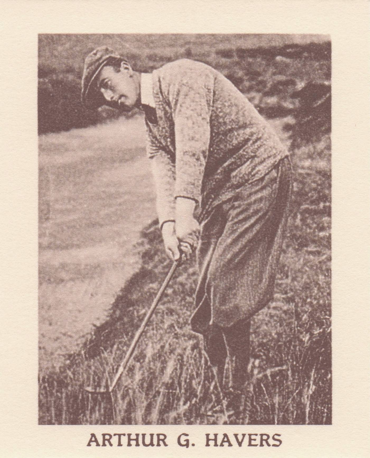 Arthur Havers Golf Rare Globe Insurance Photo Trade Card
