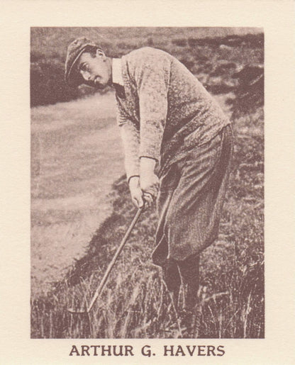 Arthur Havers Golf Rare Globe Insurance Photo Trade Card