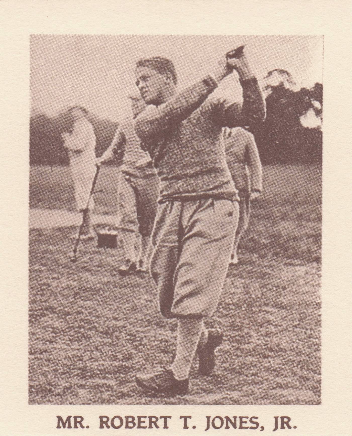 Robert T Jones Jr. Golf Rare Globe Insurance Photo Trade Card