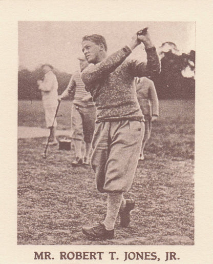 Robert T Jones Jr. Golf Rare Globe Insurance Photo Trade Card