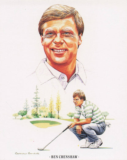 Ben Crenshaw American Golfer Imperial USA Golf Art Painting Trade Card
