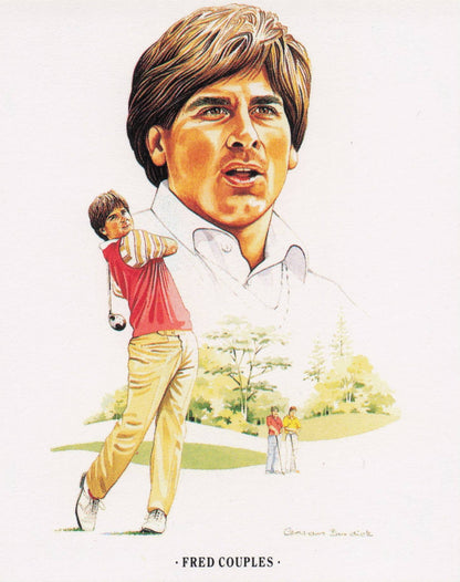 Fred Couples American Golfer Imperial USA Golf Art Painting Trade Card