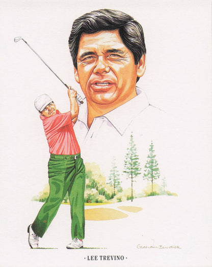 Lee Travino American Golfer Imperial USA Golf Art Painting Trade Card