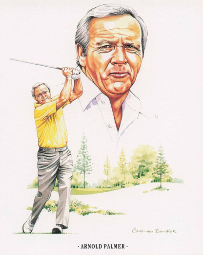 Arnold Palmer American Golfer Imperial USA Golf Art Painting Trade Card