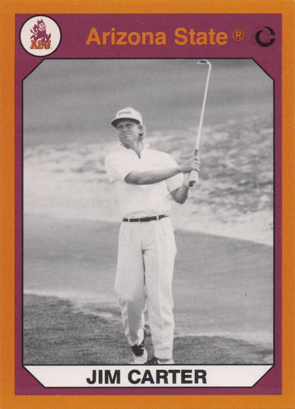 Jim Carter Arizona State Collegiate Collection Rare Golf Trade Card