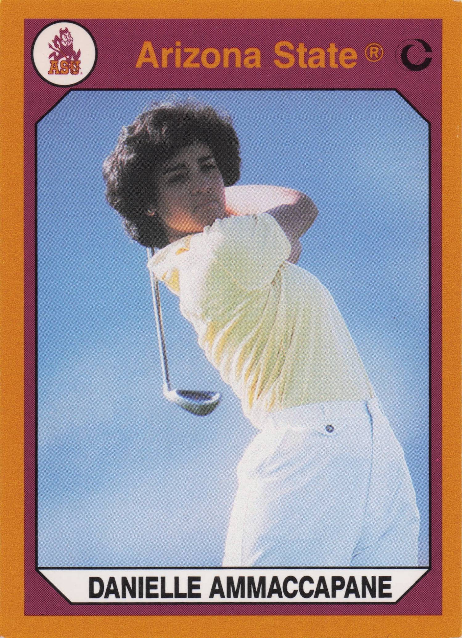 Danielle Ammaccapane Arizona State Collegiate Collection Golf Trade Card