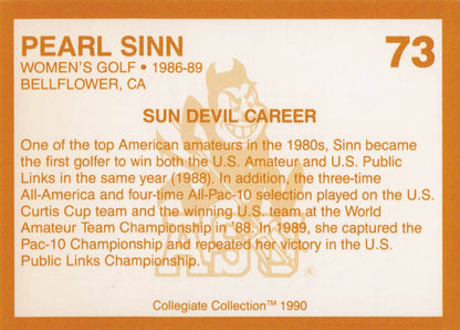 Pearl Sinn Arizona State Collegiate Collection Rare Golf Trade Card