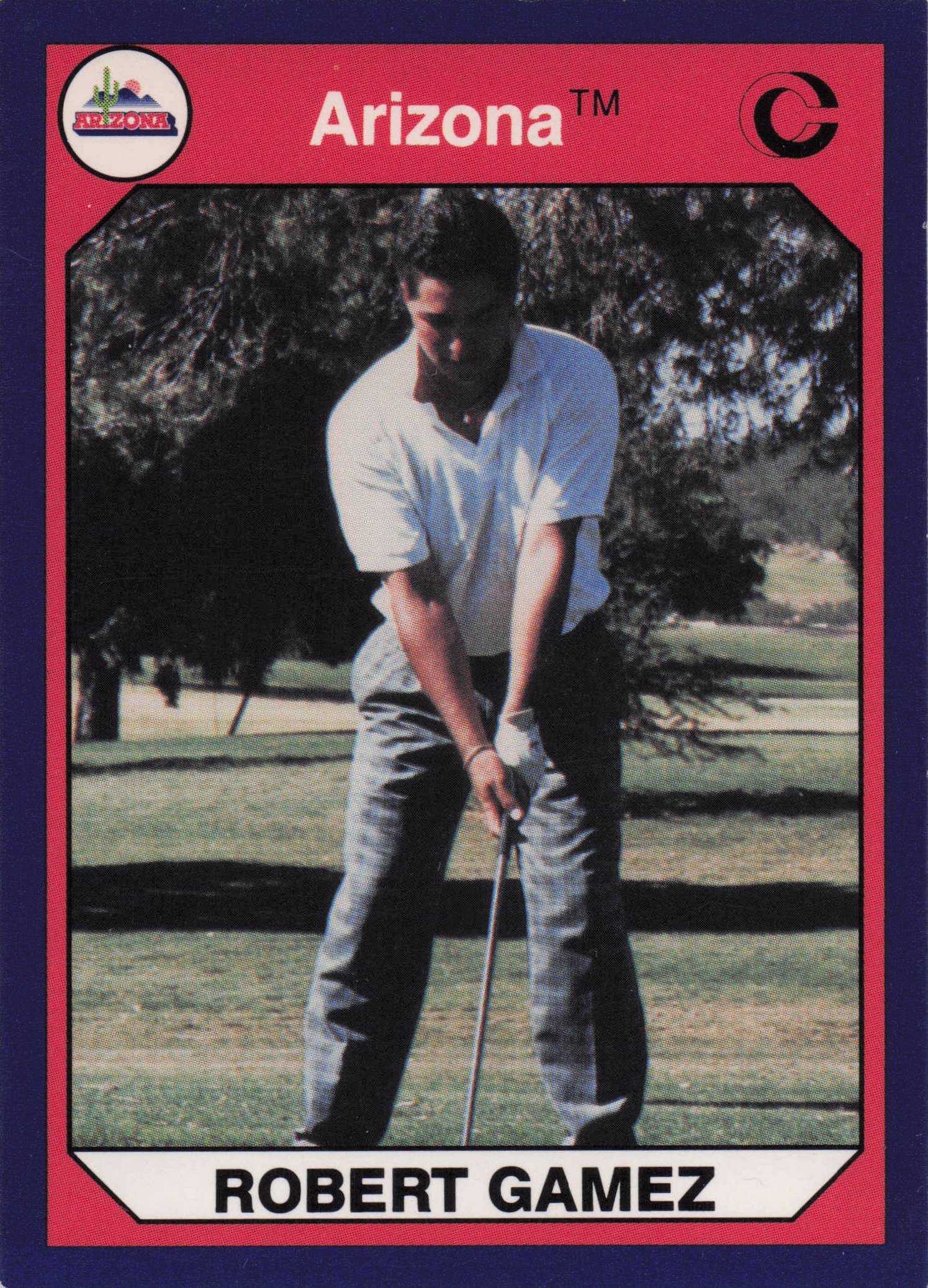 Robert Gamez Arizona State Collegiate Collection Rare Golf Trade Card