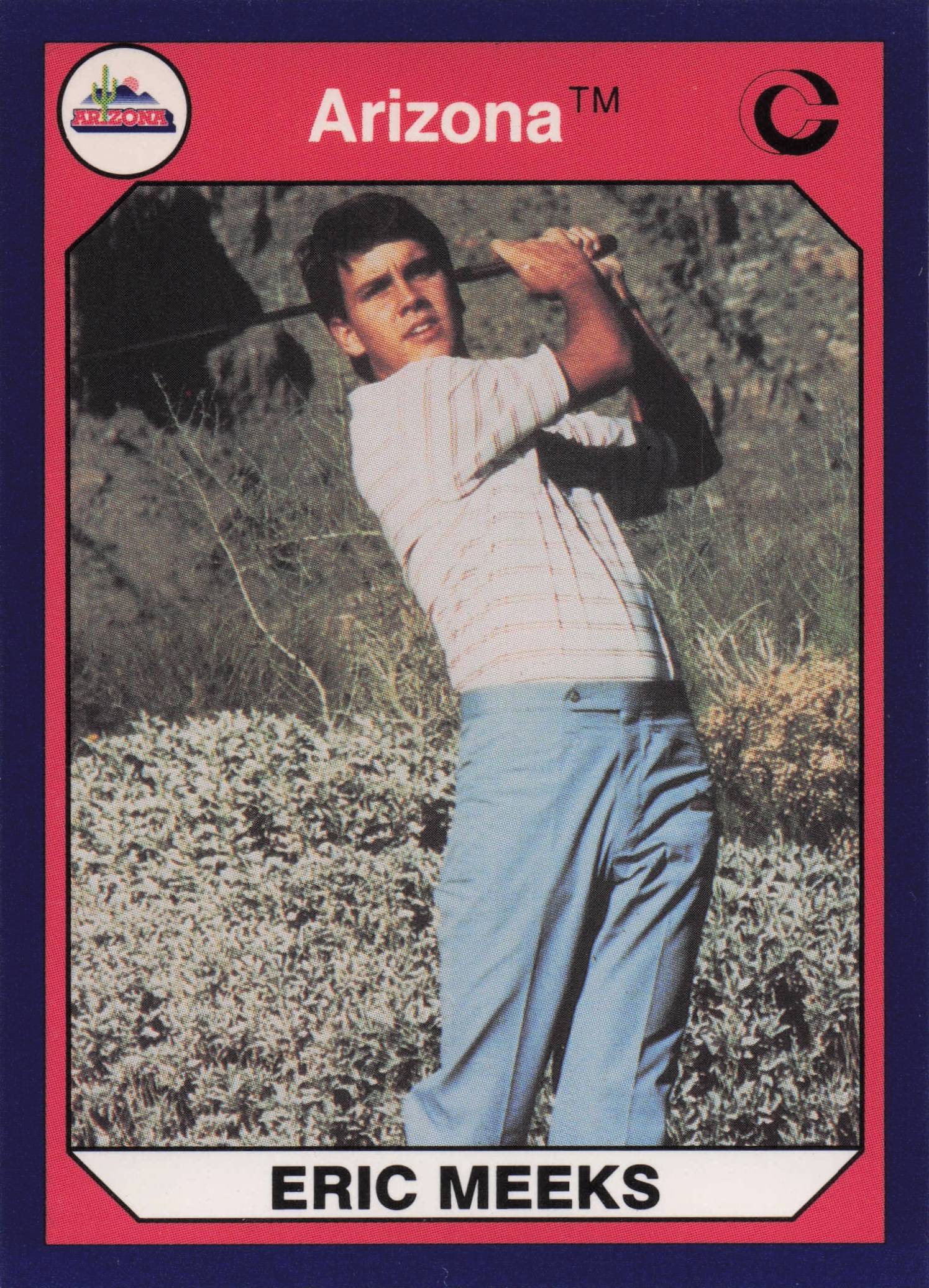 Erik Meeks Arizona State Collegiate Collection Rare Golf Trade Card