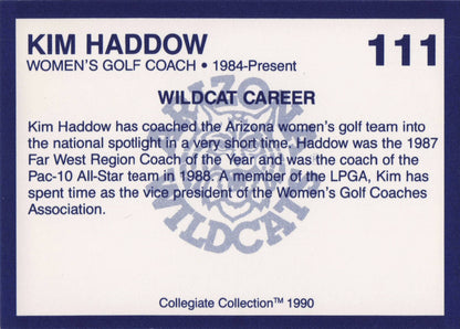 Kim Haddow Arizona State Collegiate Collection Rare Golf Trade Card