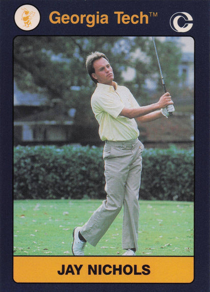 Jay Nichols Georgia Tech Collegiate Collection Rare Golf Trade Card