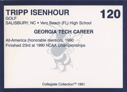 Tripp Isenhour Georgia Tech Collegiate Collection Rare Golf Trade Card