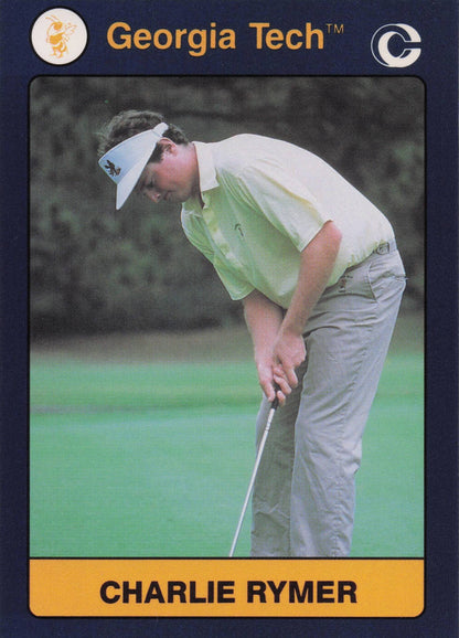 Charlie Rymer Georgia Tech Collegiate Collection Rare Golf Trade Card