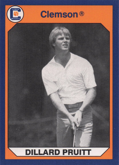 Dillard Pruitt Clemson Collegiate Collection Rare Golf Trade Card