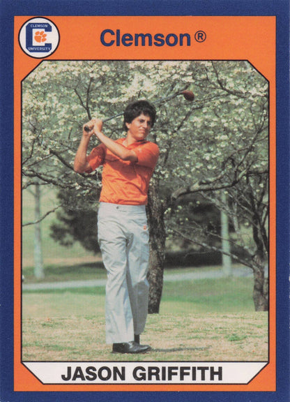 Jason Griffith Clemson Collegiate Collection Rare Golf Trade Card