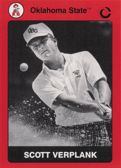 Scott Verplank Oklahoma State Collegiate Collection Rare Golf Trade Card