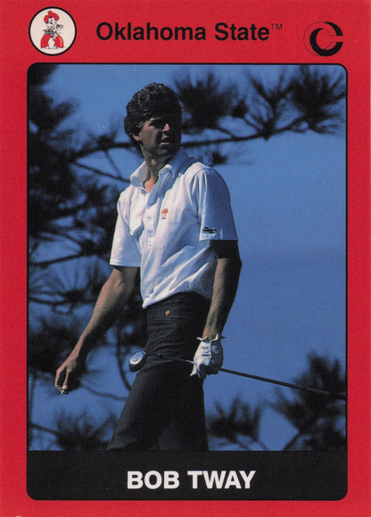 Bob Tway Oklahoma State Collegiate Collection Rare Golf Trade Card