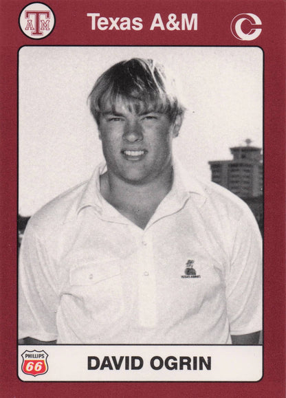 David Ogrin Texas A&M Collegiate Collection Rare Golf Trade Card