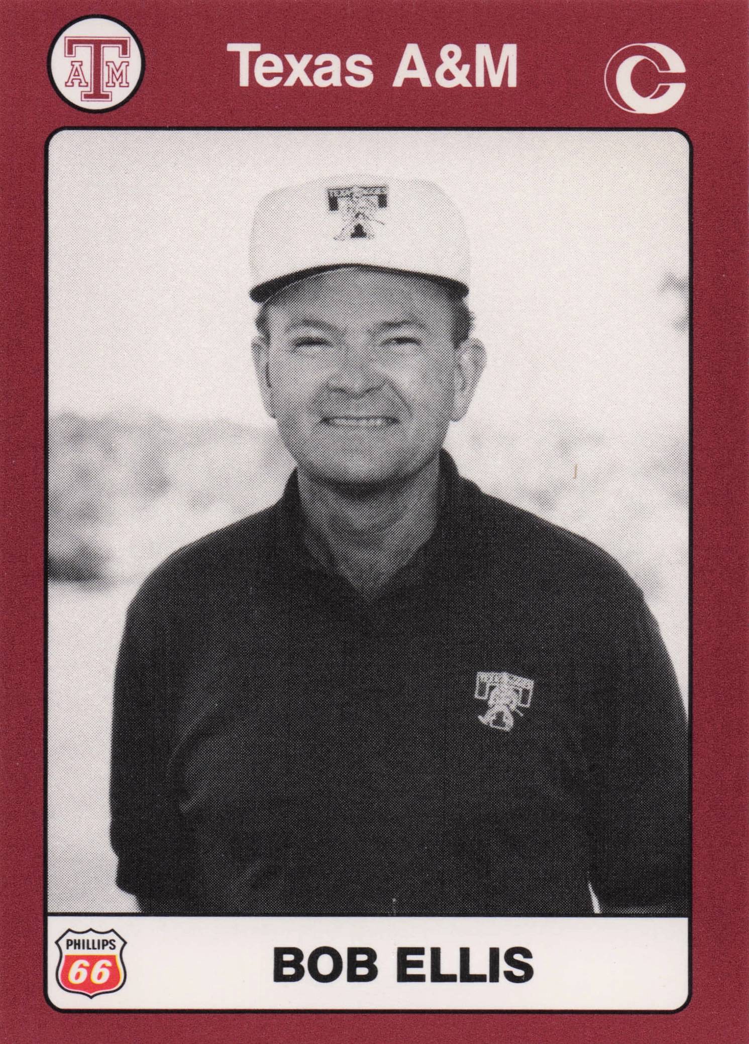 Bob Ellis Texas A&M Collegiate Collection Rare Golf Trade Card