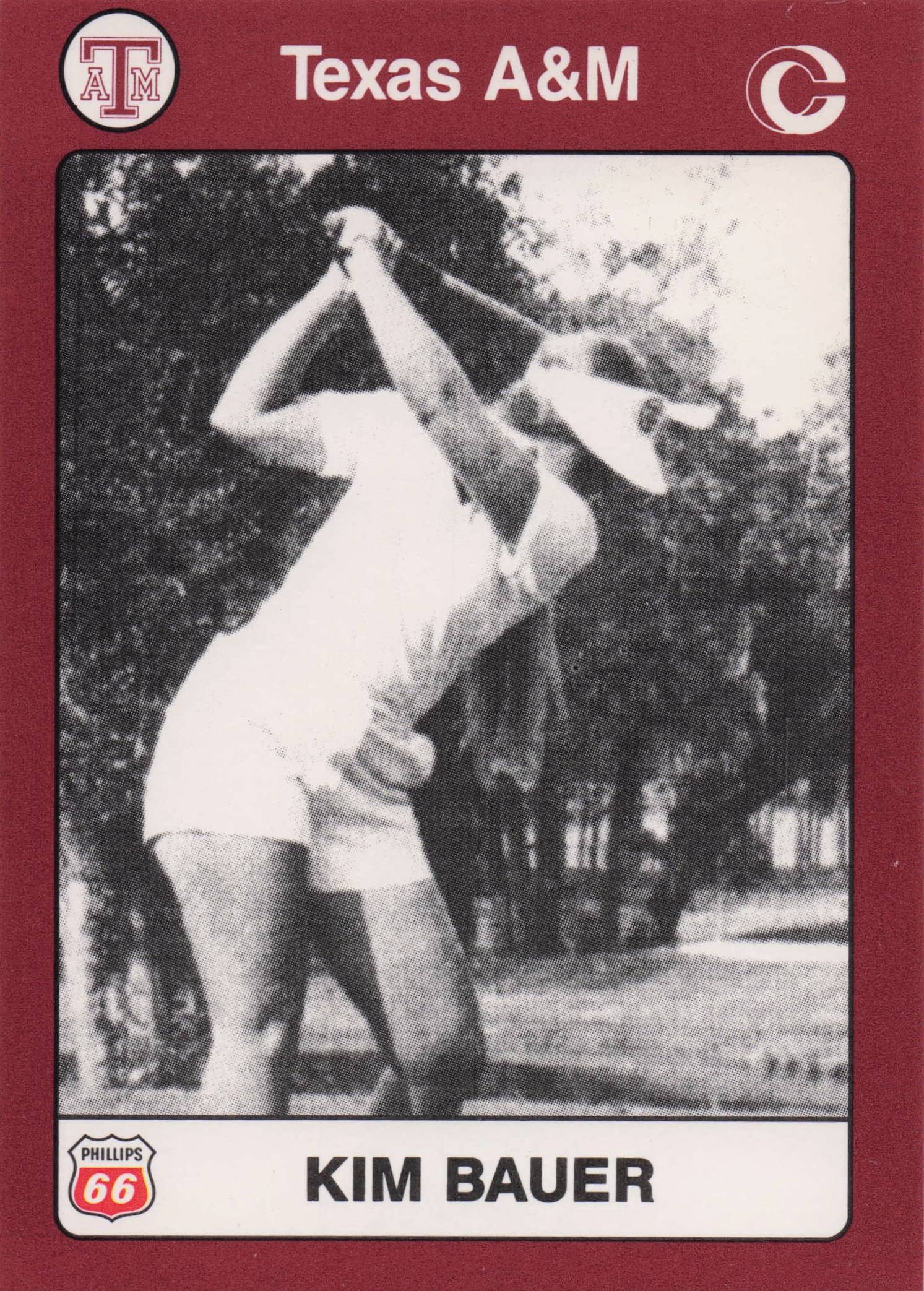 Kim Bauer Texas A&M Collegiate Collection Rare Golf Trade Card