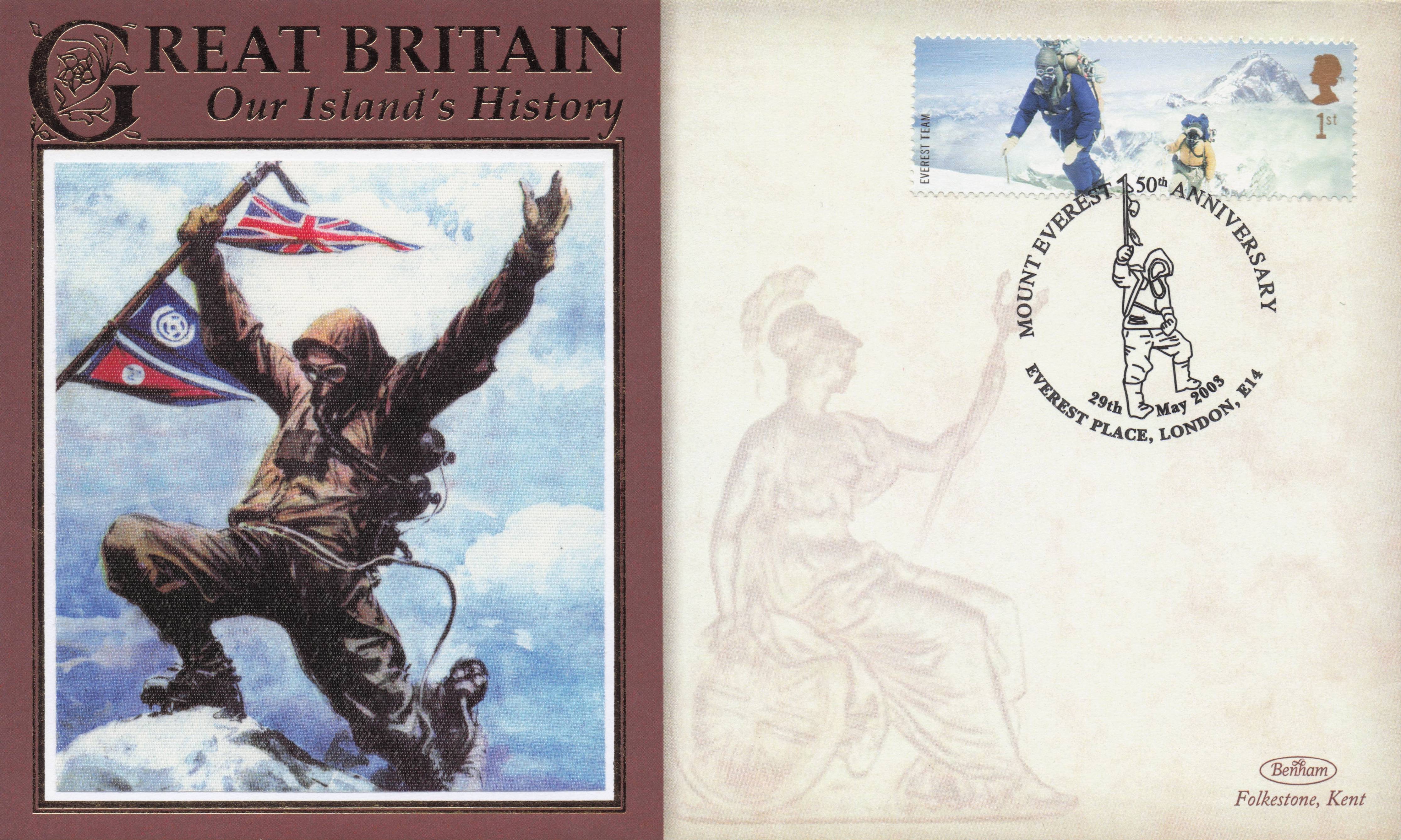 Conquest Of Everest Our Island's History Benham Rare FDC