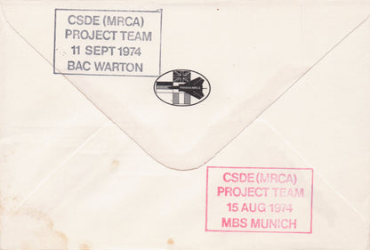 Panavia Combat Military Aircraft 200 Maiden Flight Hand Signed FDC