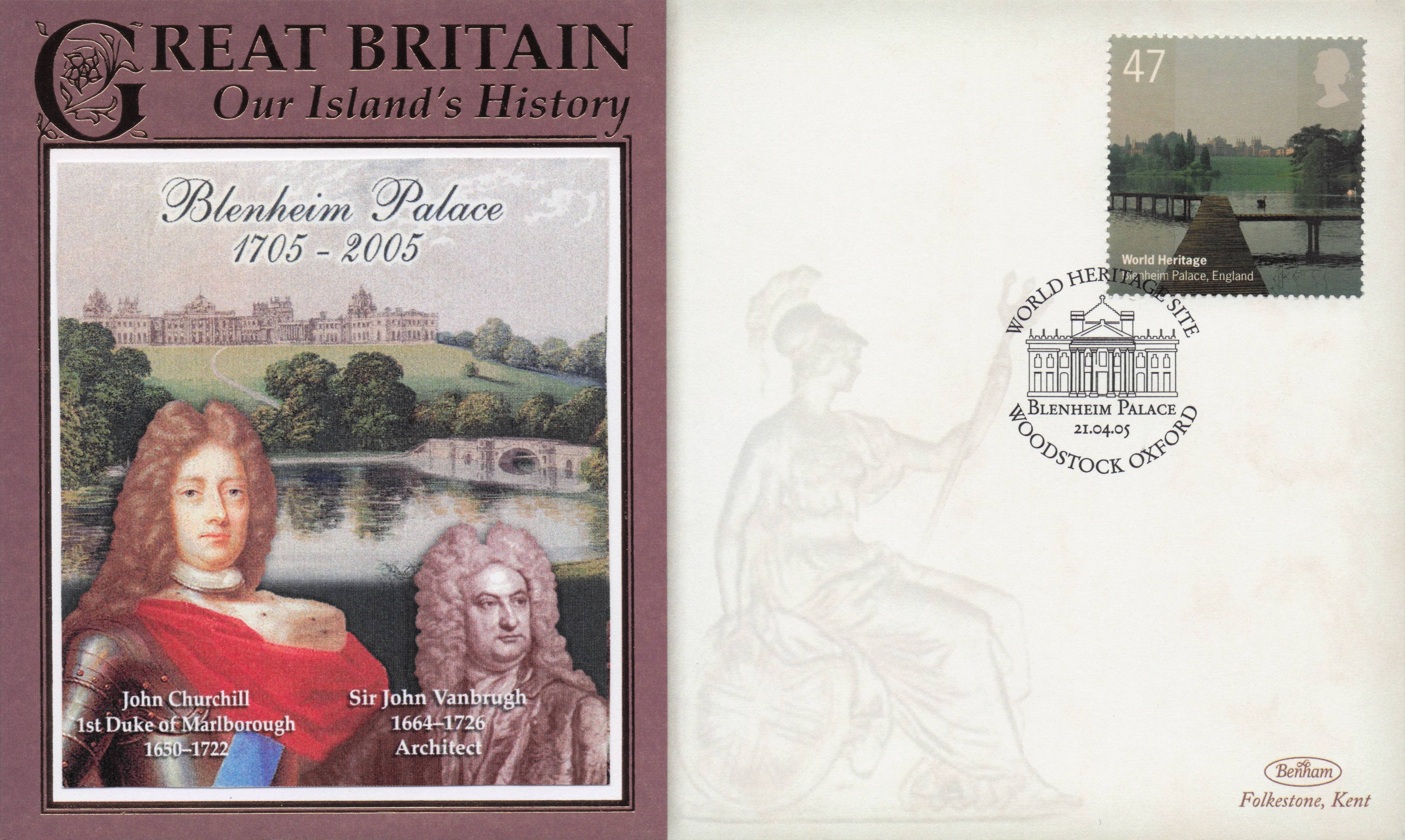 Duke Of Marlborough Blenheim Palace Our Island's History Benham Rare FDC