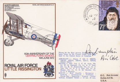 RAF Little Rissington Military Flying School Anniversary Hand Signed FDC