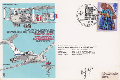 Princess Mary's RAF Nursing Service 50th Anniversary Hand Signed FDC