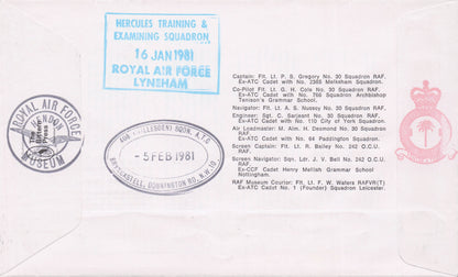 Formation Of Military Air Training Corps 40th Anniversary Hand Signed FDC
