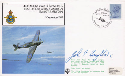 Worlds First Decisive Aerial Campaign WW2 Battle Of Britain Hand Signed FDC