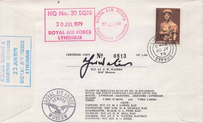 Leo Sullivan RAF War WW2 Veteran Hand Signed Military FDC