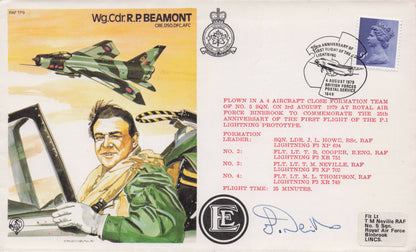Wing Commander R.P. Beaumont RAF WW2 Veteran Hand Signed Military FDC