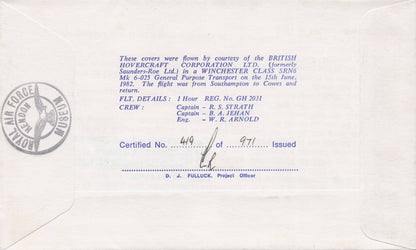 Geoffrey Tyson OBE RAF War WW2 Veteran Hand Signed Military FDC