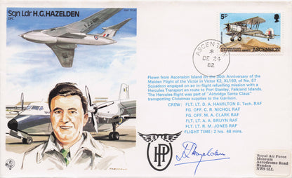 Sergeant HG Hazeldean RAF War WW2 Veteran Hand Signed Military FDC