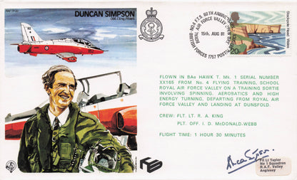 Duncan Smith RAF War WW2 Veteran Hand Signed Military FDC