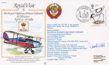 Prince Edward Royal Visit To Moscow Russia Hand Signed FDC