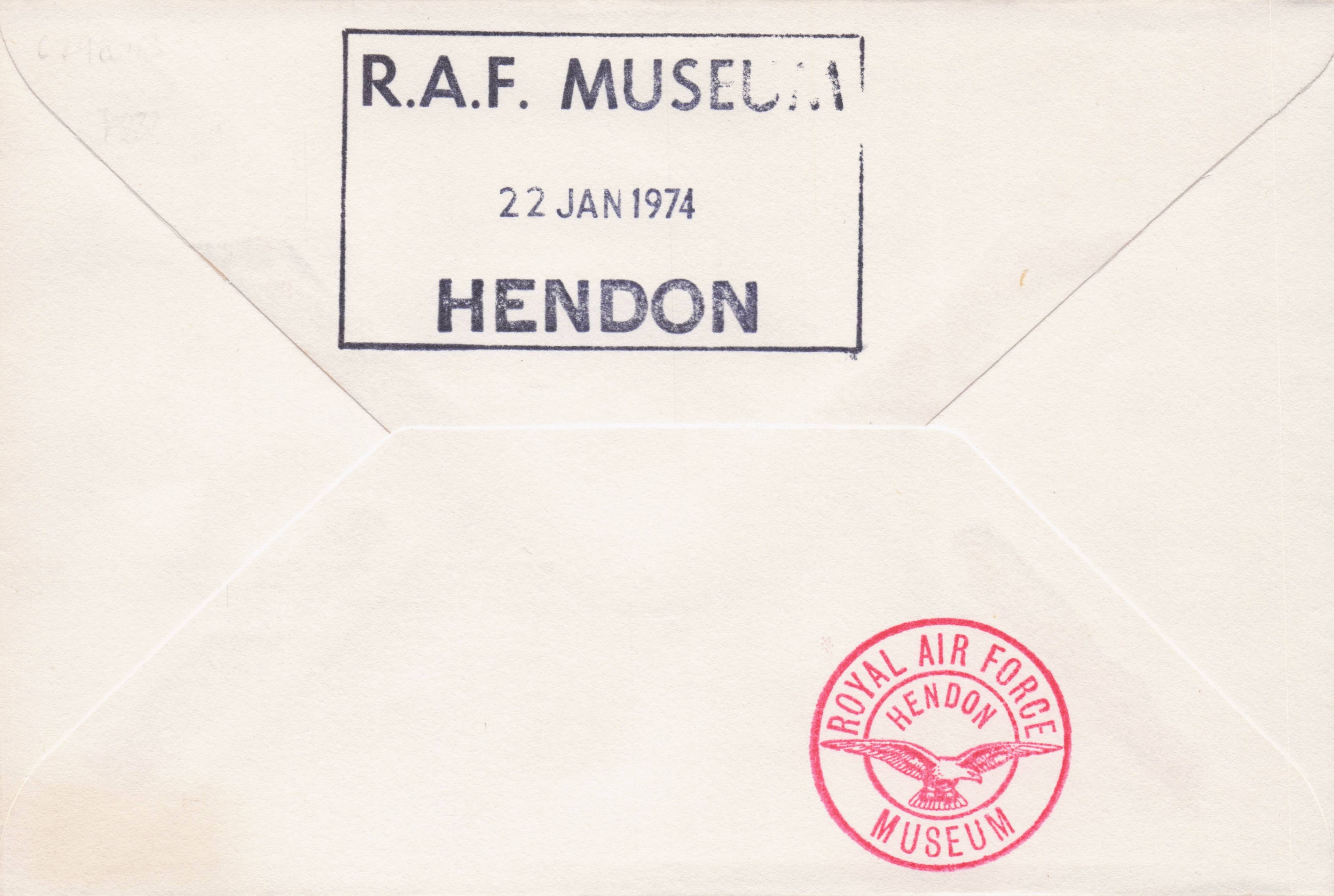 First Flights By Hang Glider 1974 RAF Abingdon Pilot Hendon Hand Signed FDC