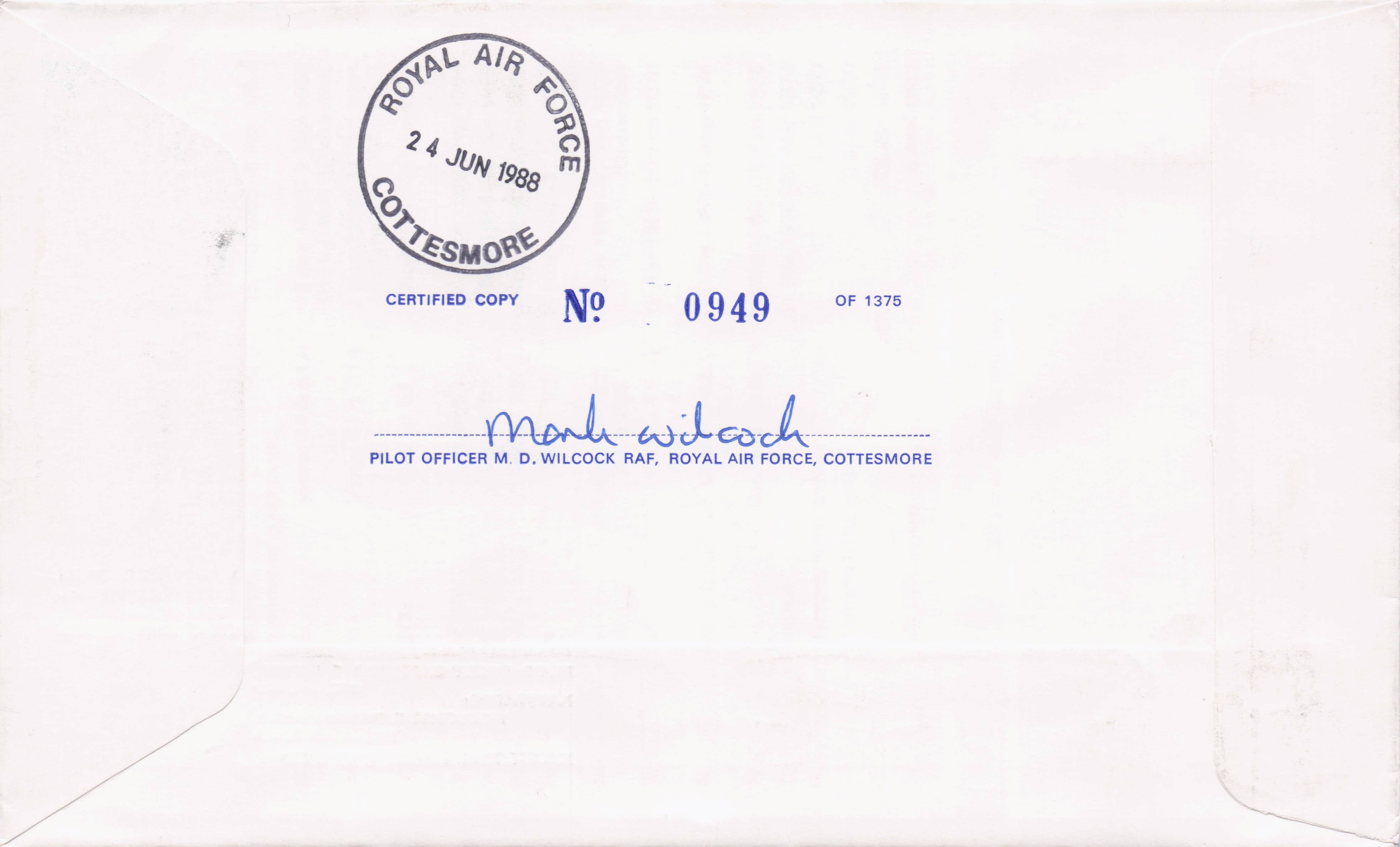 50th Anniversary of RAF Cottesmore Captain Pilot MULTI Military Hand Signed FDC