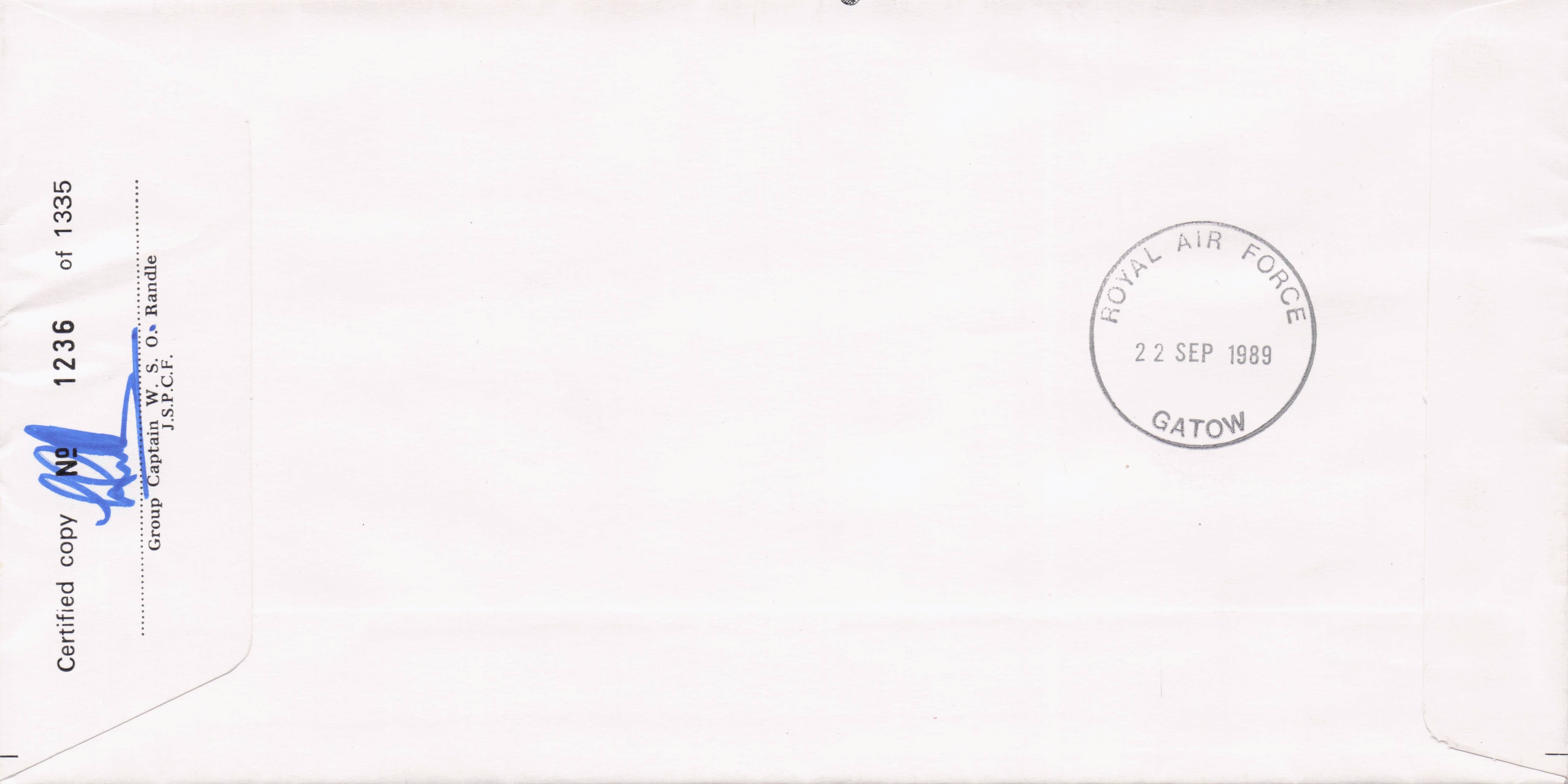 End To Berlin Airlift Lord Mayors Show 1989 Hand Signewd Military FDC