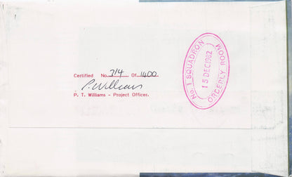RAF Operation Grapple Vickers Valiant B1 1982 Hand Signed Military FDC