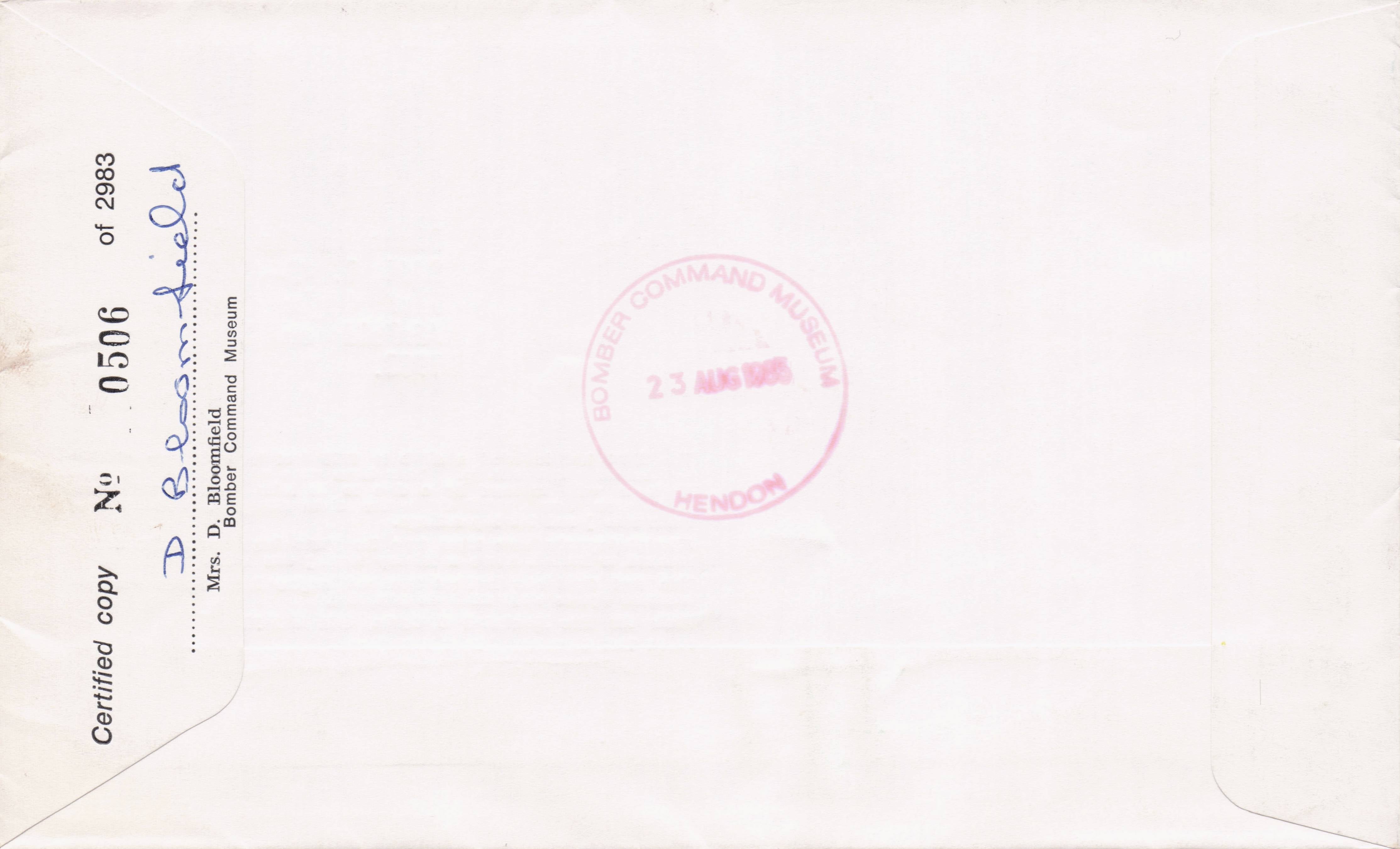 First Flight Of SAH-1 Military Training RAF Plane Bodmin Hand Signed FDC