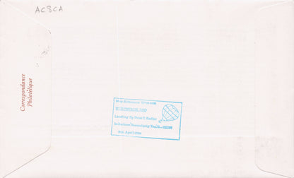 200th Anniversary Of Hot Air Balloon Flight Serendipity Hand Signed FDC
