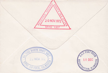 RAF Mount Batten Marine Branch Sea Otter Ship Military Hand Signed FDC