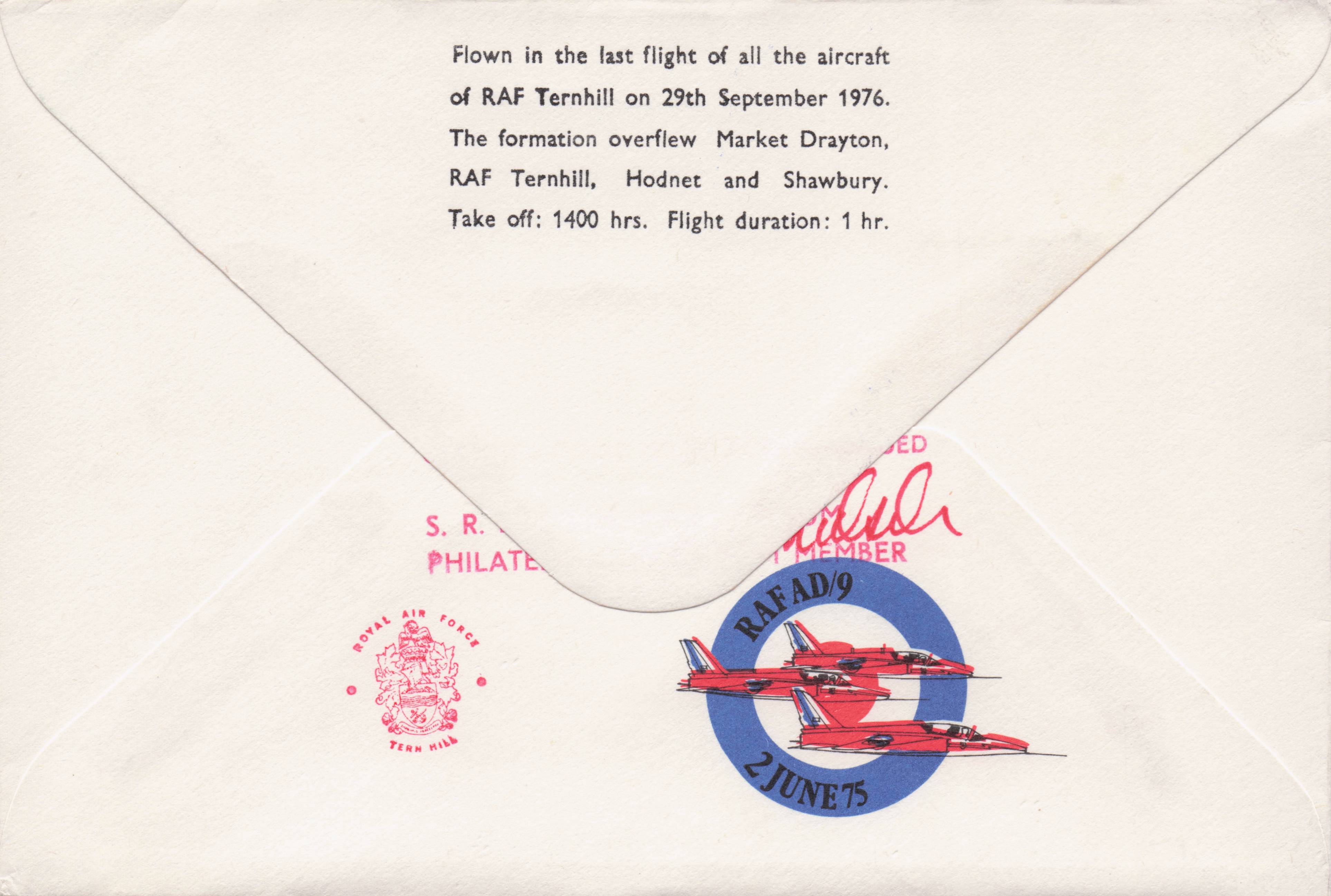 French Gazelles Helicopter 1975 Air Show Military Double Hand Signed FDC