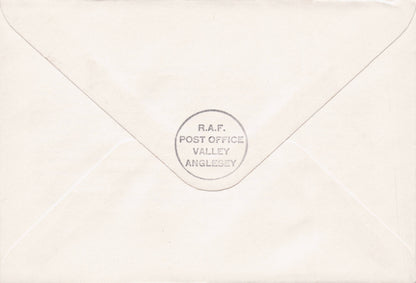 Royal Air Force Valley Hawker Siddeley Military Plane 1977 Hand Signed FDC