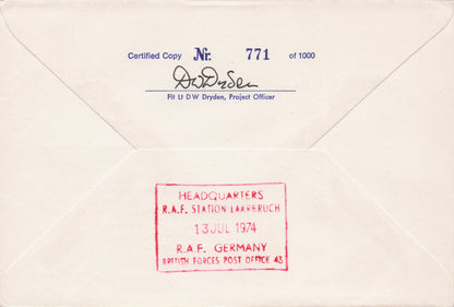 Freedom Of Weeze 1974 RAF Laarbruch Military German HQ Hand Signed FDC